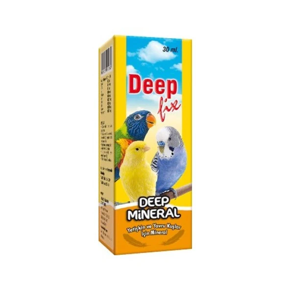 Deep Mineral 30ml Kuş Mineral Takviyesi Skt: 10/2024