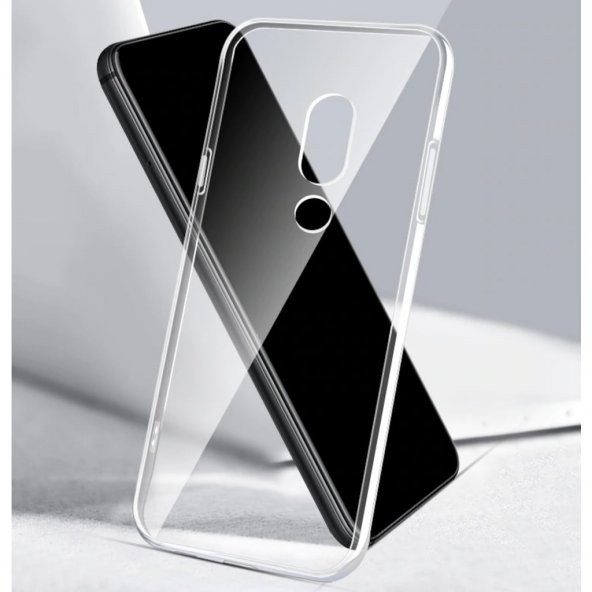 Xiaomi Mi A2 Lite Şeffaf İnce Slim Fit Kaliteli Kılıf + Cam - 4