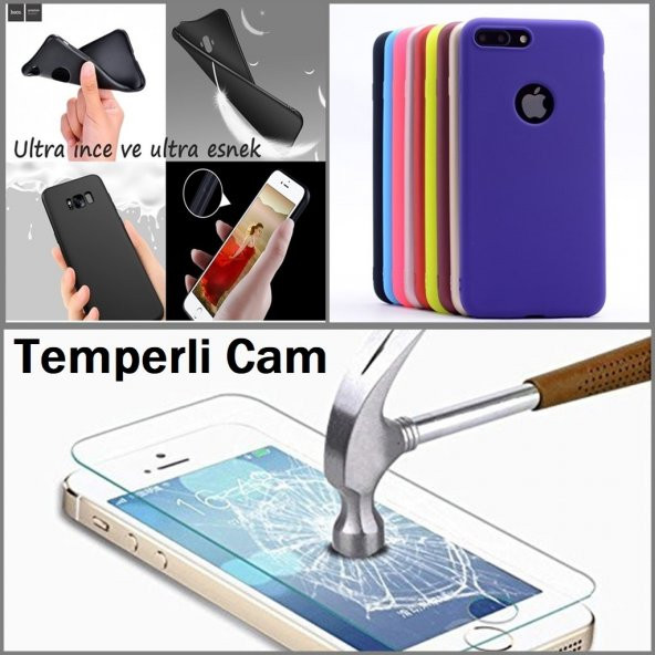 Samsung J5 2016 Soft Silikon Kılıf + Temperli Cam Ekran Koruyucu - 1