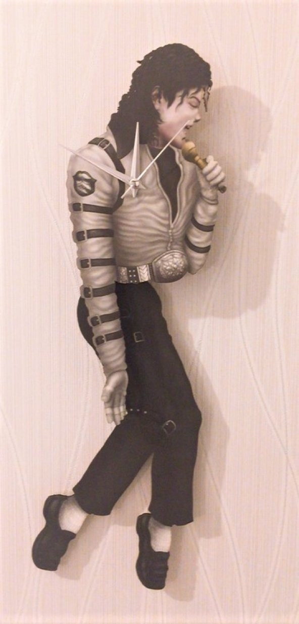 Michael Jackson Sallanır Sarkaçlı Duvar Saati
