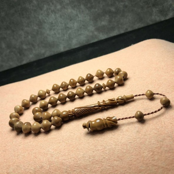 Elzem Tesbih Bilek Boy Oyma İmameli Sistemli Kuka Tesbih - Resim 5