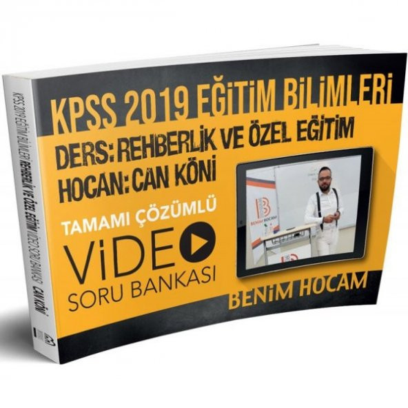 2019 KPSS Eğitim Bilimleri Rehberlik ve Özel Eğitim Video Soru Bankası Can Köni Benim Hocam Yayınları - 1