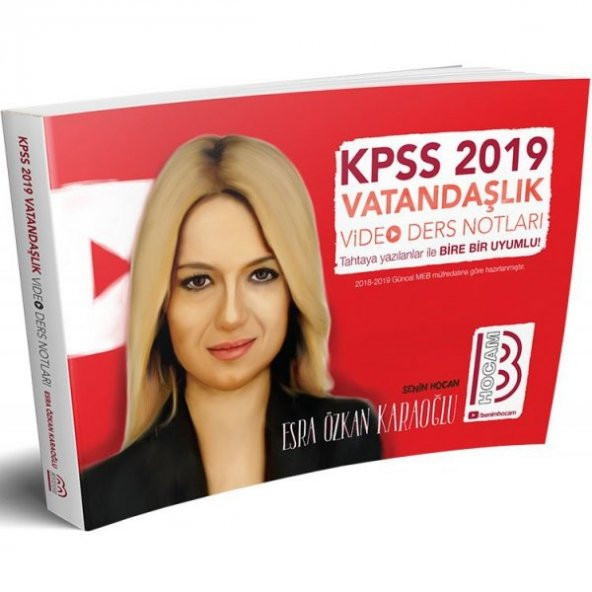 2019 KPSS Vatandaşlık Video Ders Notları Esra Özkan Karaoğlu Benim Hocam Yayınları