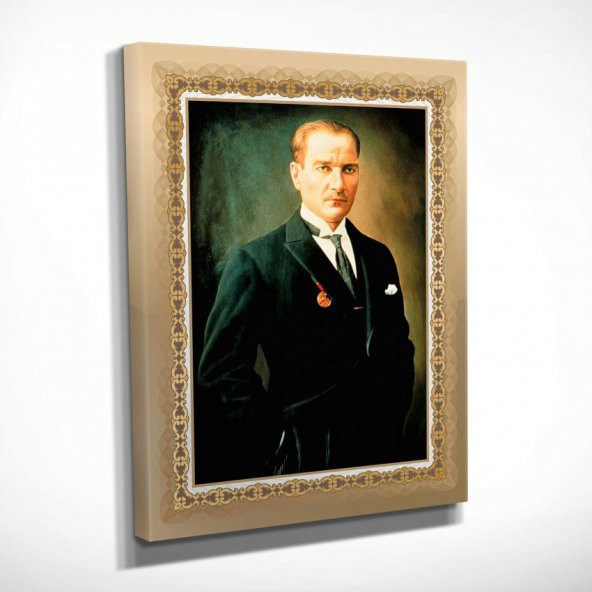 Ofis için Atatürk Portresi Kanvas Tablosu 50x70 cm