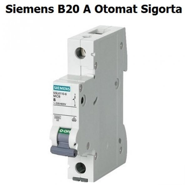 Siemens B20 Amper Otomat Sigorta