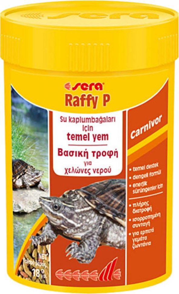 Sera Raffy P Stick 100 ml. 18 gr SKT:03/2024 Orjinal Kutu Kaplumbağa Yemi