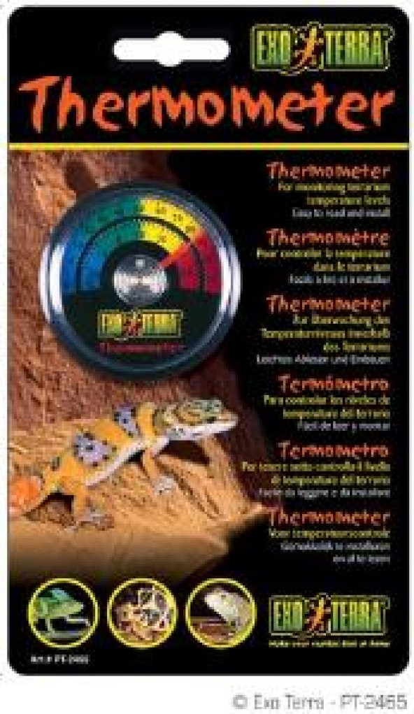 Exo Terra Yuvarlak Thermometer Sürüngen Termometre