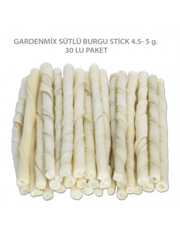 Gardenmix Sütlü Burgu Stick 4.5 5 g. 30 LU PAKET