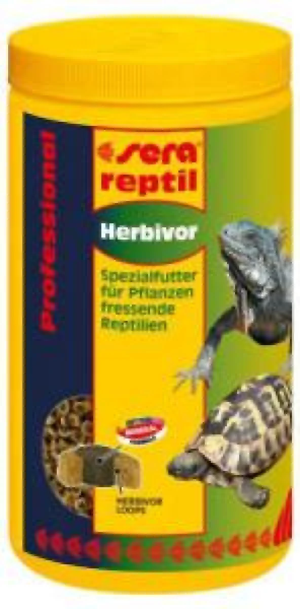 Sera Reptil Herbivor 1000 ml Skt: 10/2026 Otçul Sürüngen Yemi (350gr)  Kaplumbağa Yemi Orjinal Kutu