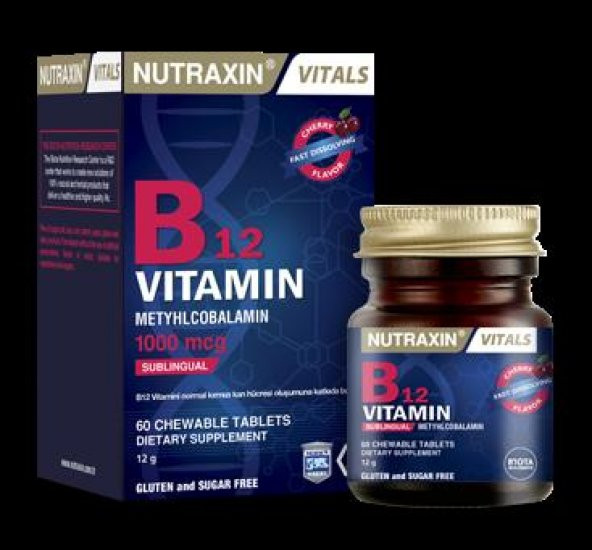 NUTRAXIN Vitamin B12 1000 mcg 60 Kapsül