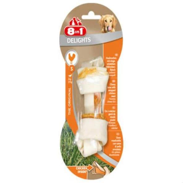 8 in 1 Delight Bones S Tavuklu Köpek Ödül Kemiği Skt : 11/2027 ürün görseli