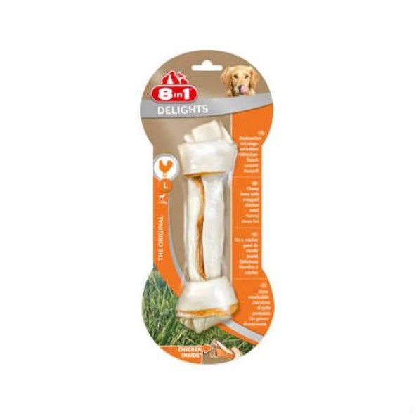 8 in 1 Delight Bones L Tavuklu Köpek Ödül Kemiği Skt : 01/2027 - 1