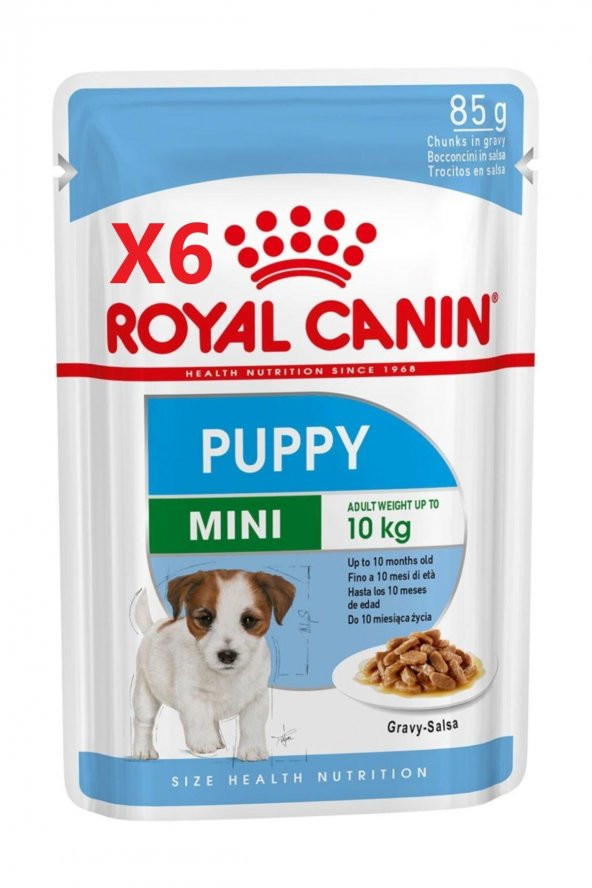 Royal Canin Mini Puppy Soslu Köpek  85 gr (6lı) SKT:09/20