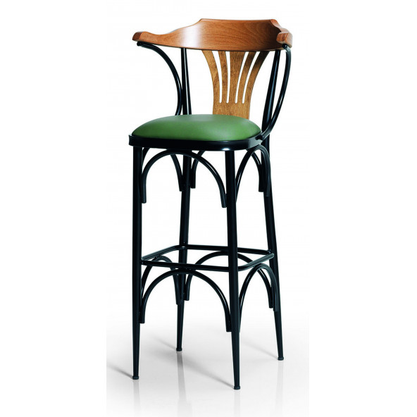 EFON Bar Sandalyesi Kahve-Yeşil-T169/75