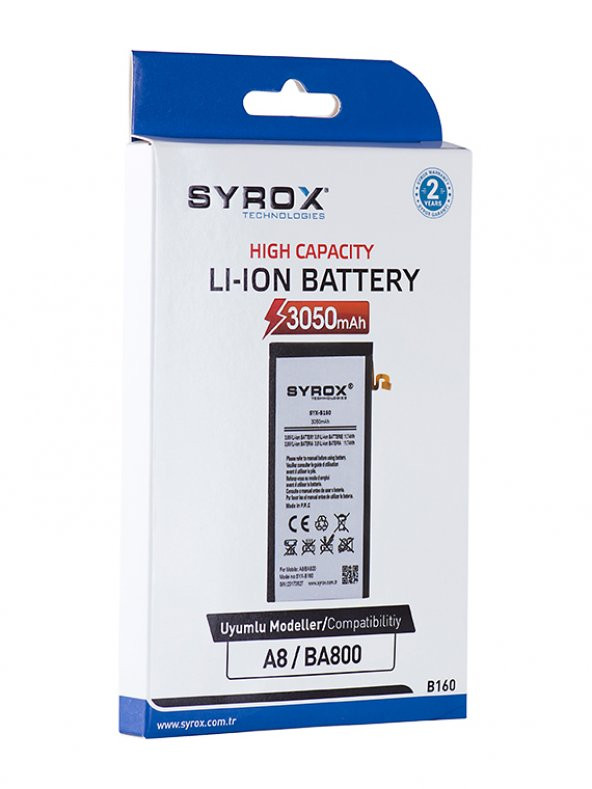 Syrox Samsung Galaxy A8 (BA800) Batarya 3050 mAh B160 - 2
