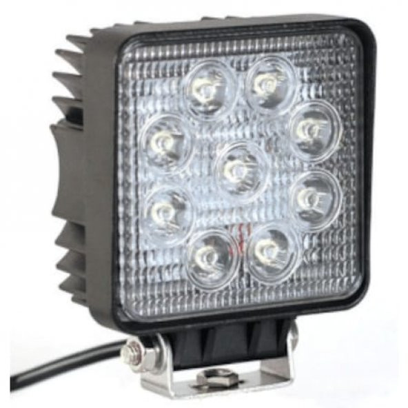 İş Makinesi Aydınlatma Led Lambalası 9 Led Kare Fazla Işık - 7