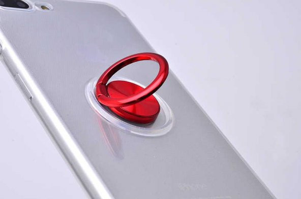 Edelfalke Apple iPhone 8 Plus Les Silikon Kılıf Kırmızı