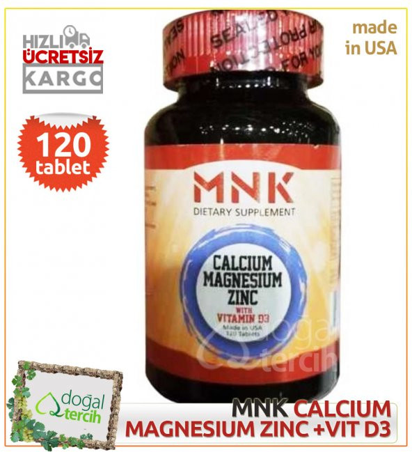 MNK Calcium Magnesium Zinc With D 120 Tablet