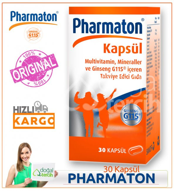 Pharmaton 30 Kapsül Multivitamin Ginseng G115
