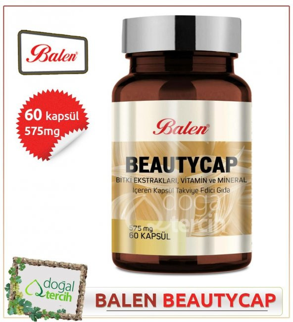 3 x Balen Beautycap Hidrolize Kolajen Biotin İçeren 60 Kapsül - 1