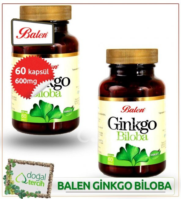 3 x Balen Ginkgo Biloba 60 Tablet - 1