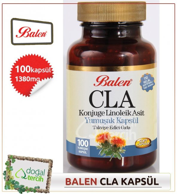 3 x Balen CLA Konjuge Linoleik Asit 100 Yumuşak Kapsül ürün görseli