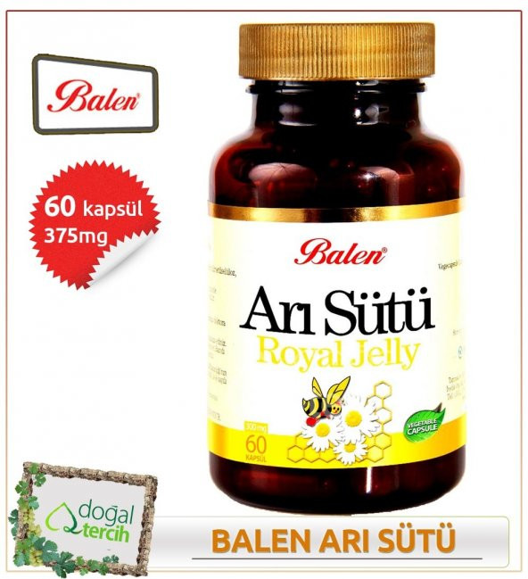 3 x Balen Arısütü Royal Jelly 60 Kapsül ürün görseli
