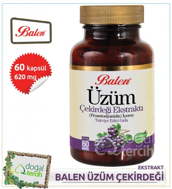 3 x Balen Üzüm Çekirdeği Ekstraktı - 1