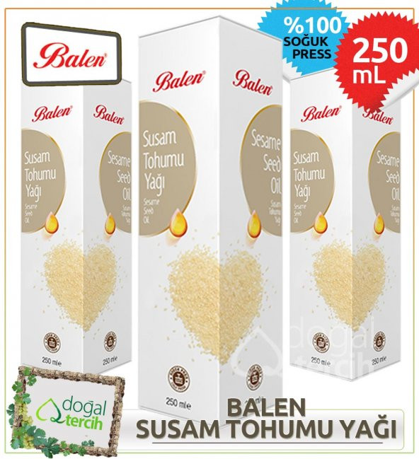 3 x Balen Susam Yağı 250 ml ürün görseli