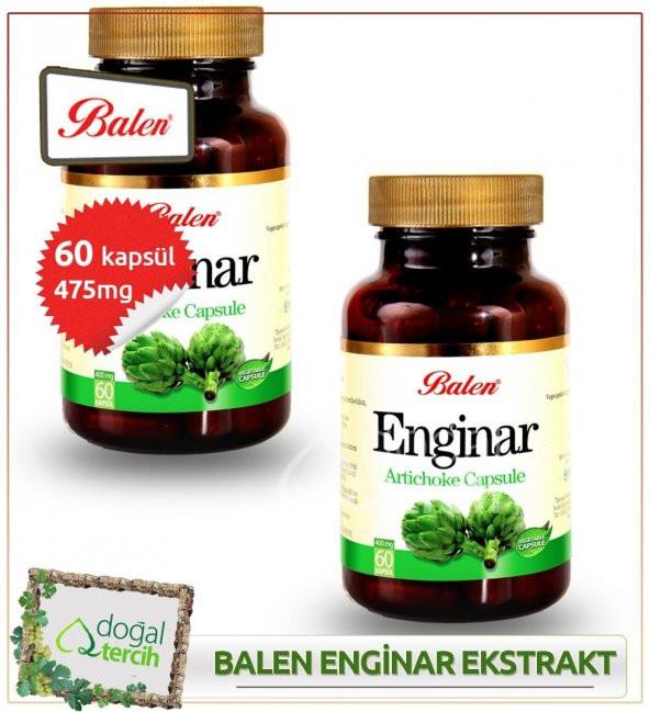 2 Adet x Balen Enginar Ekstraktlı Bitkisel 60 Kapsül ürün görseli