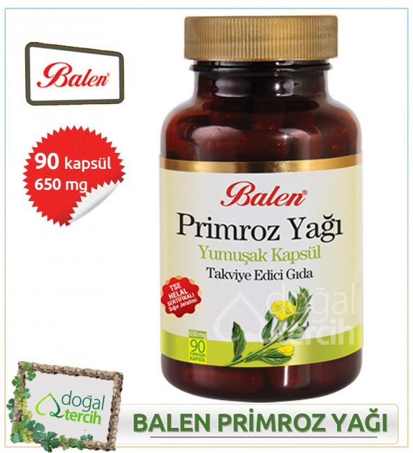 2 Adet x Balen Primroz Yağı Yumuşak Kapsül ürün görseli