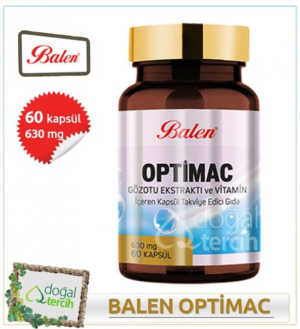 2 Adet x Balen Optimac Gözotu Ekstraktı Kapsül - 1