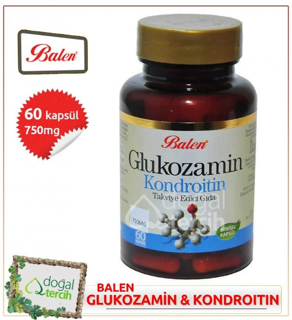 2 Adet x Balen Glukozamin Kondroitin 60 Kapsül x 750 mg - 1