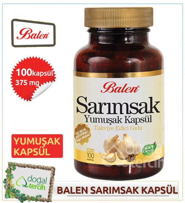 2 Adet x Balen Sarımsak Yağı Yumuşak Kapsül ürün görseli