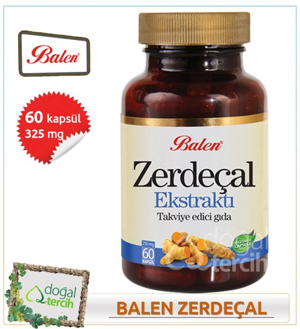 2 Adet x Balen Zerdeçal Ekstraktı Kapsül