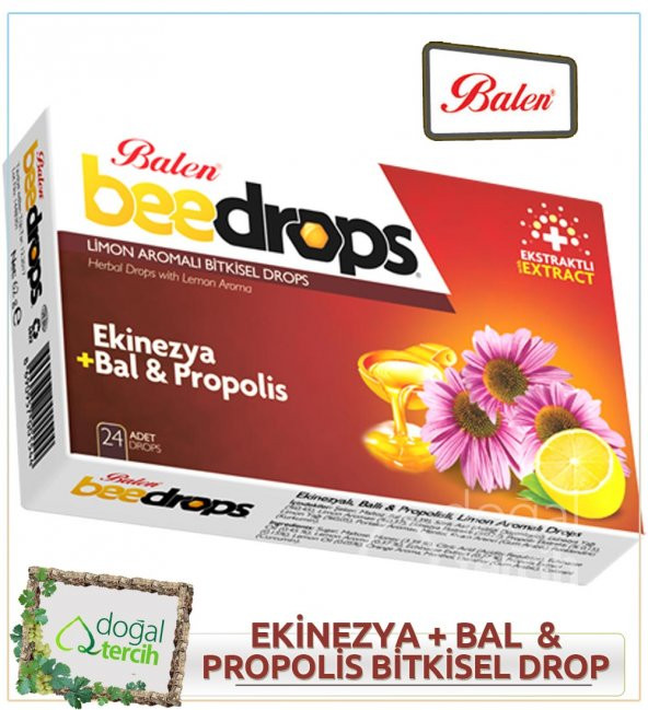 2 Adet x Balen Ekinezyalı-Ballı-Propolisli Limon Aromalı Drops ürün görseli