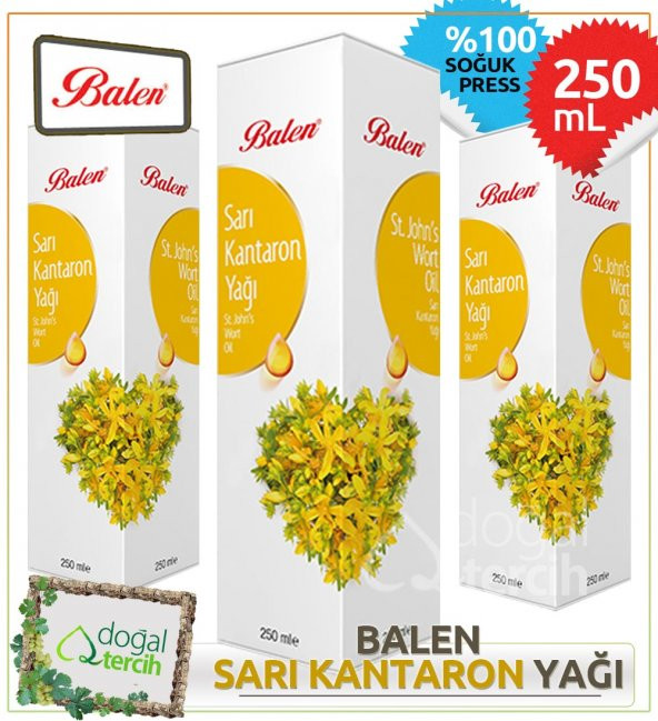 2 Adet x Balen Sarı Kantaron Yağı 250 ml - 1