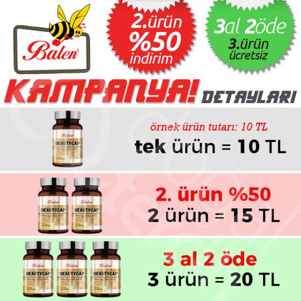 2 Adet x Balen Zeytin Yaprağı Ekstraktı Kapsül - Resim 2