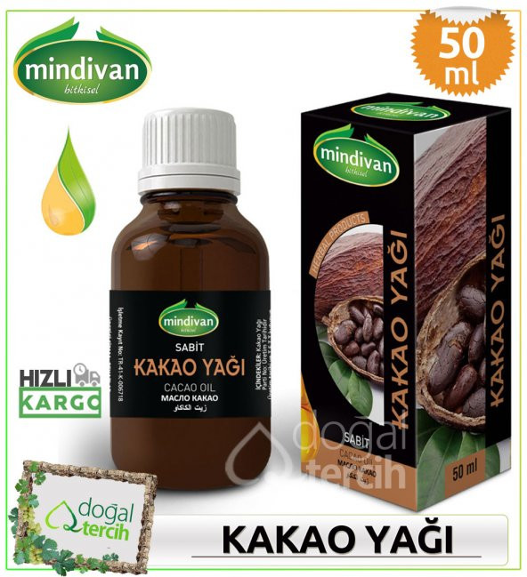 Mindivan Kakao Yağı Sabit 50 ml