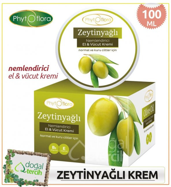 Phytoflora Zeytinyağlı Nemlendirici El ve Yüz Kremi