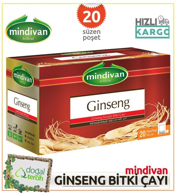 Mindivan Ginseng Karışık Bitki Çayı