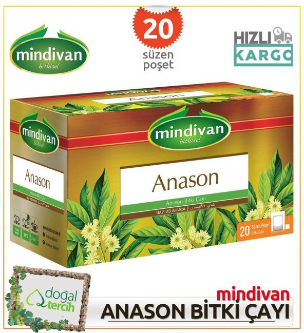 Mindivan Anason Bitki Çayı 20 li Süzen Poşet