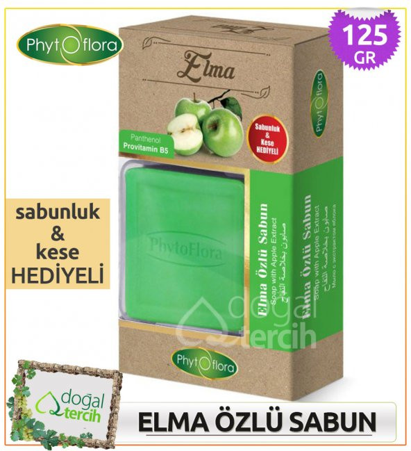 Phytoflora Elma Özlü Sabun (Sabunluk ve Kese Hediyeli!) ürün görseli