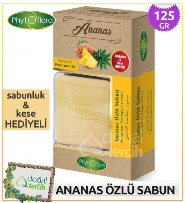 Phytoflora Ananas Özlü Sabun (Sabunluk ve Kese Hediyeli!)