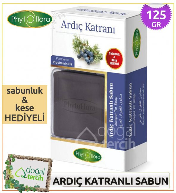 Phytoflora Ardıç Katranlı Sabun (Sabunluk ve Kese Hediyeli!) ürün görseli