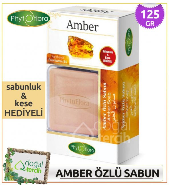 Phytoflora Amber Özlü Sabun (Sabunluk ve Kese Hediyeli!)