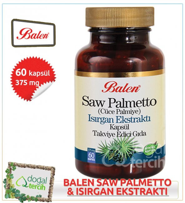 Balen Saw Palmetto (Cüce Palmiye) Isırgan Ekstraktı Kapsül ürün görseli