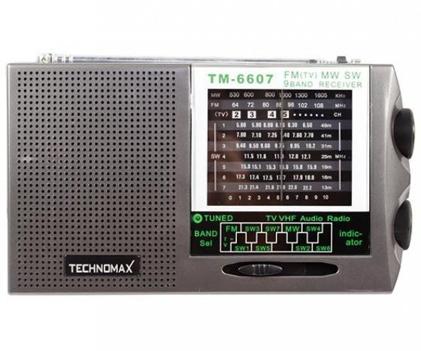 Technomax Tm 6607 9 Band Dünya Radyosu