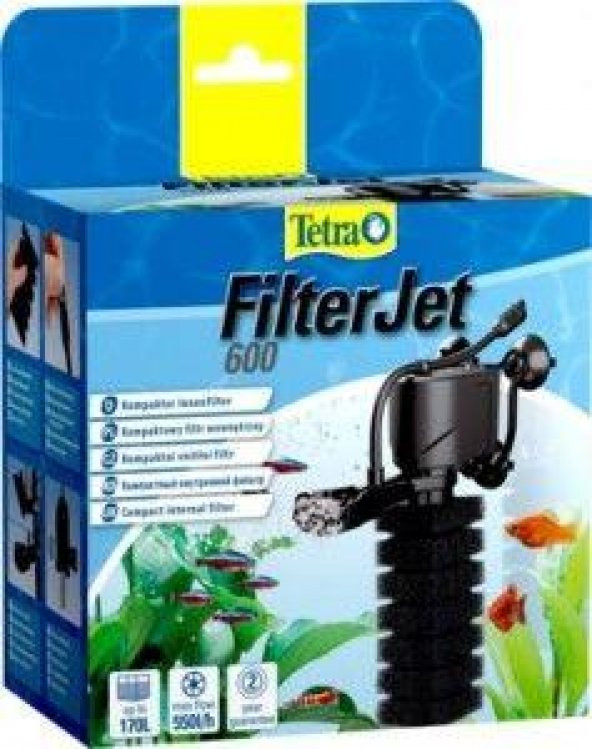 Tetra Filter Jet 600 İç Filtre 120-170 LT 550 L/H 2 Yıl Garantili
