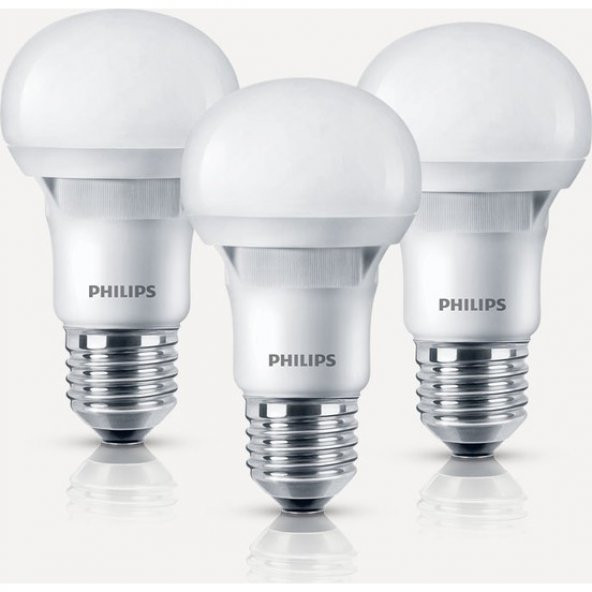 Philips Essential 6W-42W E27 6500K - 3 LÜ Eko Paket Beyaz Işık